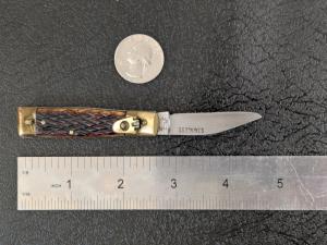 Vintage "Swan" Mini Automatic Pocketknife