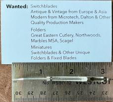 Vintage Crucifix Cross Keychain Miniature Knife, Germany?, Unused