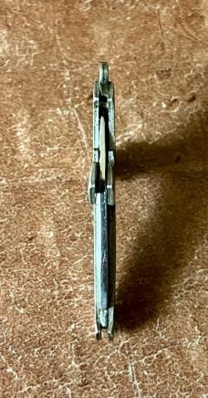 Vintage Crucifix Cross Keychain Miniature Knife, Germany?, Unused