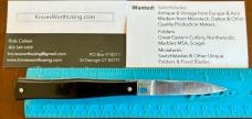Small Gomez Company Switchblade Knife, Spain, Used