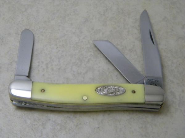 Case XX USA 3 Dot Yellow SHSP Stockman Knife 