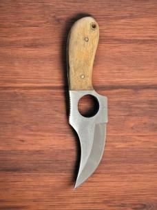 Custom Knuckle-hole Knife - Whiteknuckler Classic M3 (Original Model/Sanded Wood))