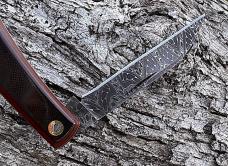 JEFF PEARCE CUSTOM CHAD NICHOLS DAMASCUS TALON *RARE* WESTINGHOUSE RED PAPER LINEN MICARTA