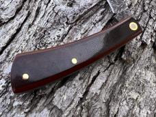 JEFF PEARCE CUSTOM CHAD NICHOLS DAMASCUS TALON *RARE* WESTINGHOUSE RED PAPER LINEN MICARTA