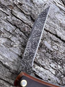 JEFF PEARCE CUSTOM CHAD NICHOLS DAMASCUS TALON *RARE* WESTINGHOUSE RED PAPER LINEN MICARTA