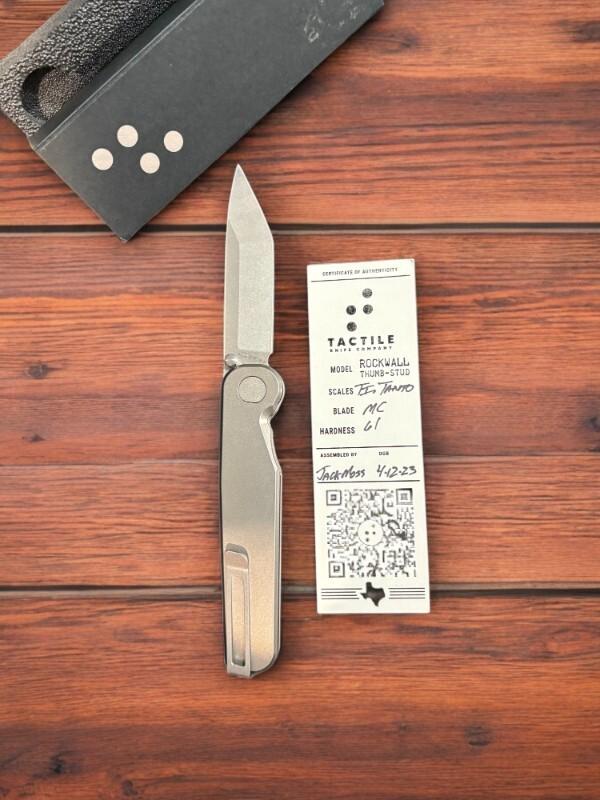 Tactile Knife Co. - The Rockwall (Tanto Magnacut/Titanium Scales) Tactile Knife Co. - The Rockwall (Tanto Magnacut/Titanium Scales)