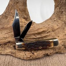 Vintage Queen Cutlery 1979 Master Cutter Collection 2-Blade Gunstock Knife (11)