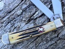 CASE XX 2007 SFO STAG TX SHIELD SCROLLED & NUMBERED TRAPPER