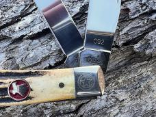 CASE XX 2007 SFO STAG TX SHIELD SCROLLED & NUMBERED TRAPPER
