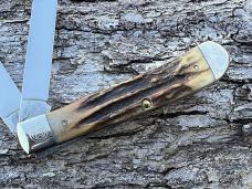 CASE XX 2007 SFO STAG TX SHIELD SCROLLED & NUMBERED TRAPPER