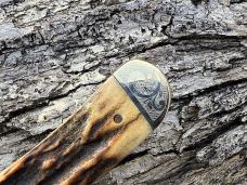 CASE XX 2007 SFO STAG TX SHIELD SCROLLED & NUMBERED TRAPPER