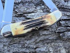 CASE XX 2012 SFO STAG TX SHIELD SCROLLED & NUMBERED SOWBELLY