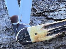 CASE XX 2012 SFO STAG TX SHIELD SCROLLED & NUMBERED SOWBELLY