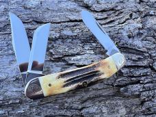 CASE XX 2012 SFO STAG TX SHIELD SCROLLED & NUMBERED SOWBELLY
