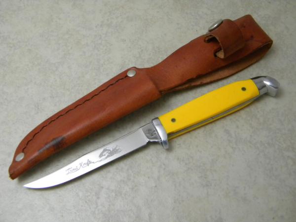 Queen USA 1995 Fixed Blade Trout Knife New in Sheath Queen USA 1995 Fixed Blade Trout Knife New in Sheath