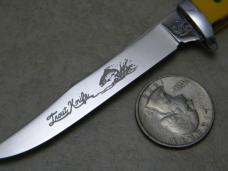 Queen USA 1995 Fixed Blade Trout Knife New in Sheath
