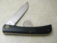 Case XX USA 1 Dot 1979 Black 2138 Large Sod Buster Knife Serial No. 0371