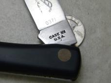 Case XX USA 1 Dot 1979 Black 2138 Large Sod Buster Knife Serial No. 0371