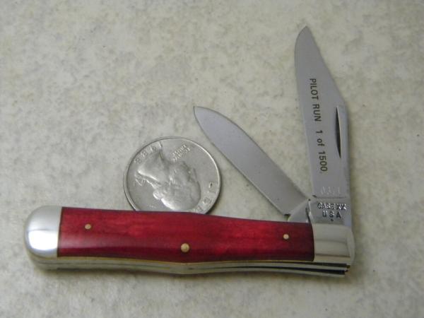 Case XX USA SS 1 Dot 1979 Bone Pilot Run 1 of 1500 Coke Bottle Knife Serial No. 0371