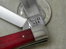 Case XX USA SS 1 Dot 1979 Bone Pilot Run 1 of 1500 Coke Bottle Knife Serial No. 0371