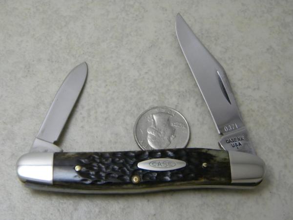 Case XX USA 1 Dot 1979 Pretty Bone 06247 Large Pen Knife Serial No. 0371