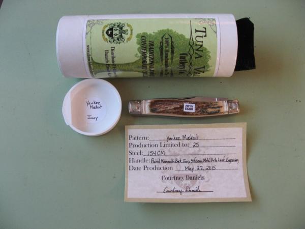 TUNA VALLEY 2015 YANKEE MUSKRAT MAMMOTH IVORY BARK #2
