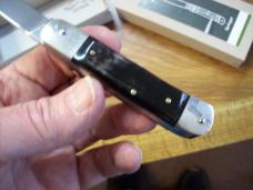 Hubertus Knife Solingen, Germany Small 08 Rare Brazilian Horn 5 3/4 " Open Lilyput NIB