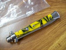 Vintage 11 Inch Italian Stiletto Rare Bumblebee Automatic Italy Stainless Looks UNUSED!