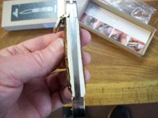 Hubertus Knife Solingen, Germany Large Size 11 Clip-Point Blade Genuine Stag/Antler NIB