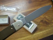 Hubertus Knife Solingen, Germany Large Size 11 Green Micarta Spear-Point UNUSED NIB