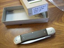 Hubertus Knife Solingen, Germany Large Size 11 Green Micarta Spear-Point UNUSED NIB