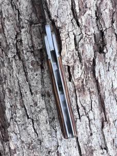 BENINI-FACAS CUSTOM CPM 154 BLADE STEEL STAG HANDLE CLIP POINT SLIPJOINT FOLDER **VERY NICE BUILD**