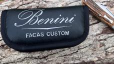 BENINI-FACAS CUSTOM CPM 154 BLADE STEEL STAG HANDLE CLIP POINT SLIPJOINT FOLDER **VERY NICE BUILD**