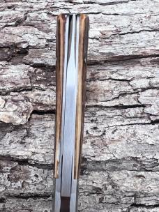 BENINI-FACAS CUSTOM CPM 154 BLADE STEEL STAG ONE ARM MAN SLIPJOINT FOLDER **VERY NICE BUILD**