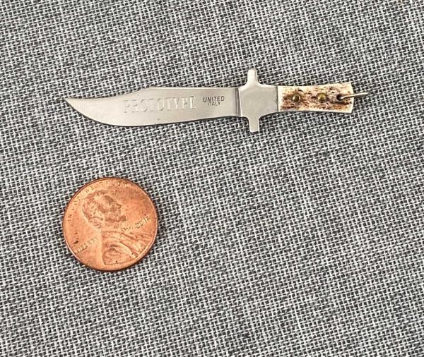 United Italy – Miniature Bowie Fixed Blade – Stag – NKCA Youth PROTOTYPE