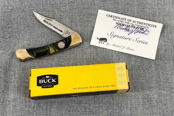 2011 Buck 55 Lockback – Michael Prater Painted Pony – NKCA Youth Knife - NIB