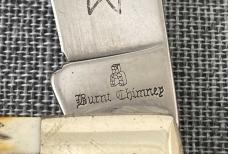 Burnt Chimney (Boker) Germany – 1 Blade Trapper – NKCA Youth PROTOTYPE – White Bone