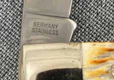 Burnt Chimney (Boker) Germany – 1 Blade Trapper – NKCA Youth PROTOTYPE – White Bone