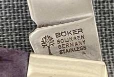 Boker Germany – 1 Blade Trapper – NKCA Youth Knife PROTOTYPE – Purple Bone