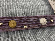 Boker Germany – 1 Blade Trapper – NKCA Youth Knife PROTOTYPE – Purple Bone