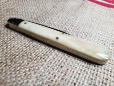 Great Eastern Cutlery Ben Hogan GEC 651122 Smooth White Bone With Tube, Button & Waxed Paper