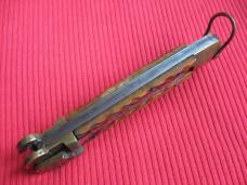 Vintage Japan Shell Puller Bone Switchblade Knife