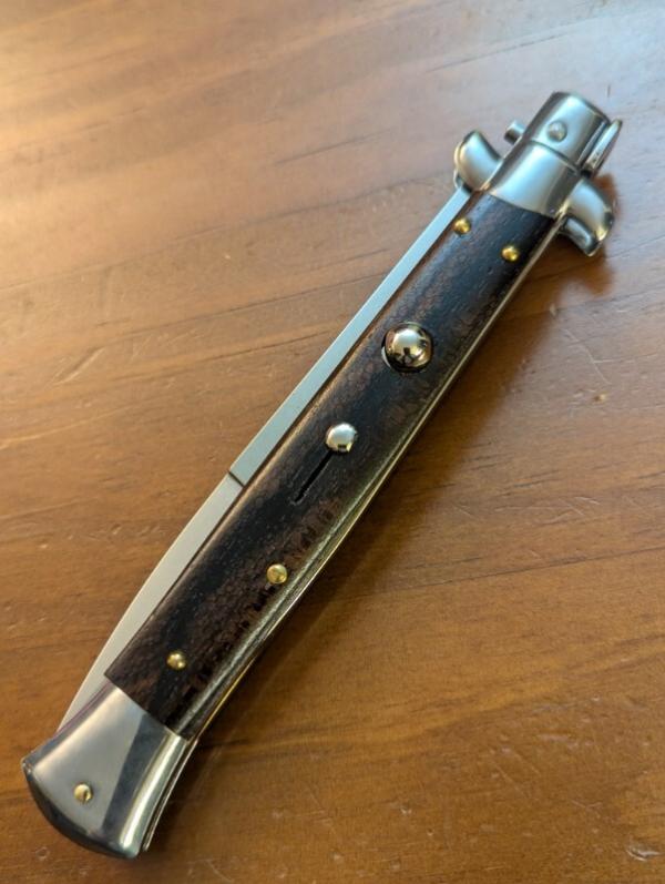 NEW Frank Beltrame Stiletto 28cm - 11” Ziricote Wood Bayonet Blade
