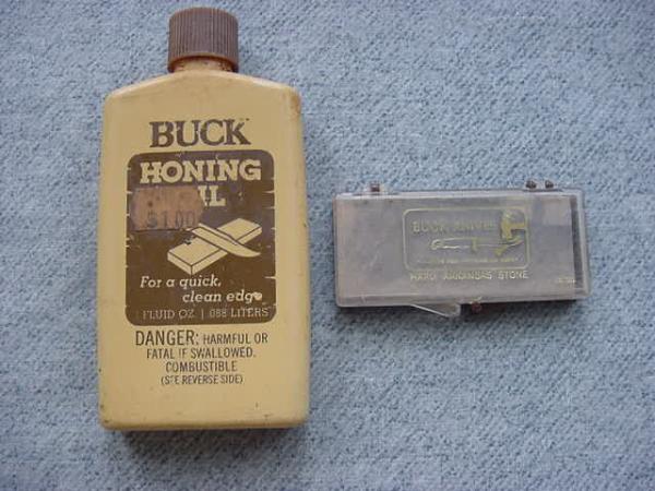 BUCK COLLECTORS - Vintage El Cajon Honing Oil AND Hard-to-Find Arkansas Stone Marked No. 130