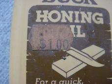 BUCK COLLECTORS - Vintage El Cajon Honing Oil AND Hard-to-Find Arkansas Stone Marked No. 130