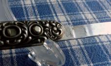 Schrade Cut Co medium double Sterling Silver 