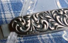 Schrade Cut Co medium double Sterling Silver 