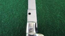 c. 1960's Rostfrei IMPORT 1 18cm WHITE Pearl Handle Swivel Bolster RED DOT