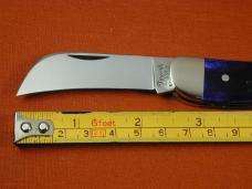 Titusville Cutlery Violet Jigged Bone Rooster Comb Farmer Knife Super Rare 1 of 5 COA USA Made 2024