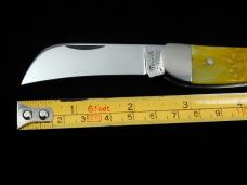 Titusville Cutlery Granny Smith Jigged Bone Rooster Comb Farmer Knife Super Rare 1 of 3 COA USA 2024